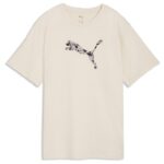 Puma Essentials Graphics Animal Relaxed Tee Γυναικεία Κοντομάνικη Μπλούζα Μπεζ