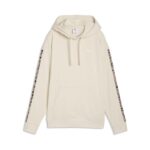 Puma Ess Graphic Animal Comfort Hoodie TR Γυναικείο Φούτερ Μπεζ / Λεοπάρ