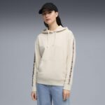 Puma Ess Graphic Animal Comfort Hoodie TR Γυναικείο Φούτερ Μπεζ / Λεοπάρ