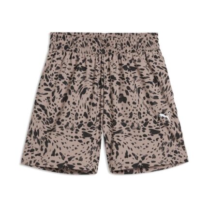 Puma Ess Graphics Animal High Rise Aop Woven Shorts 4" Γυναικείο Σορτς Λεοπάρ