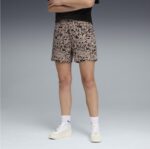 Puma Ess Graphics Animal High Rise Aop Woven Shorts 4" Γυναικείο Σορτς Λεοπάρ