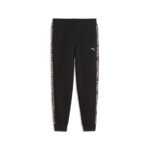 Puma Ess Graphic Animal Comfort Pants TR cl Γυναικείο Παντελόνι Μαύρο / Λεοπάρ
