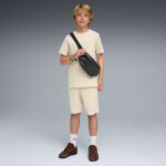 Puma Ess No.1 Logo Shorts Παιδική Βερμούδα Εκρού