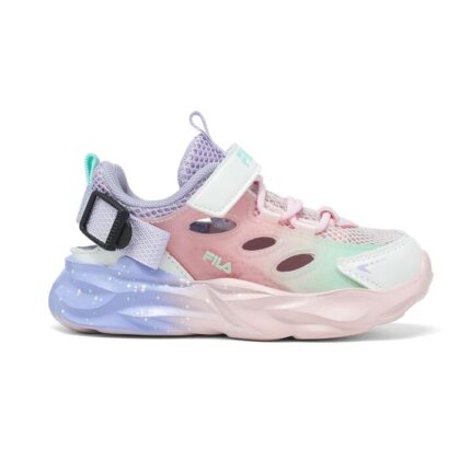Fila Wave Memory Velcro Unisex Βρεφικά Sneakers Ροζ / Μωβ / Βεραμάν