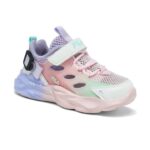 Fila Wave Memory Velcro Unisex Βρεφικά Sneakers Ροζ / Μωβ / Βεραμάν