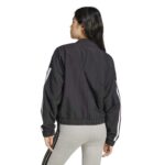 adidas Essentials 3-Stripes Lifestyle Woven Bomber Jacket Γυναικεία Ζακέτα Μαύρη