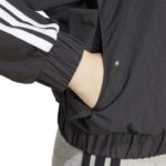 adidas Essentials 3-Stripes Lifestyle Woven Bomber Jacket Γυναικεία Ζακέτα Μαύρη