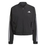 adidas Essentials 3-Stripes Lifestyle Woven Bomber Jacket Γυναικεία Ζακέτα Μαύρη