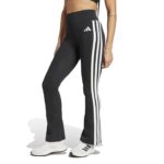 adidas Optime Essentials 3-Stripes Flared Leggings Γυναικείο Κολάν Καμπάνα Μαύρο