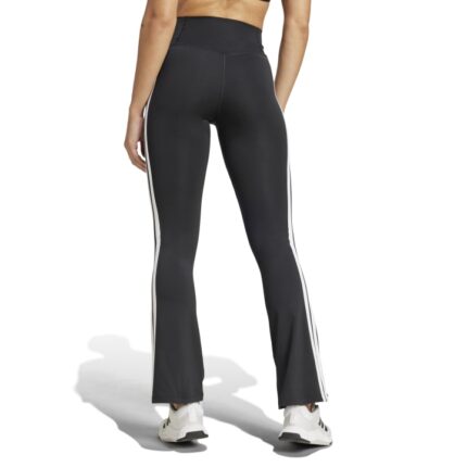 adidas Optime Essentials 3-Stripes Flared Leggings Γυναικείο Κολάν Καμπάνα Μαύρο