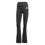 adidas Optime Essentials 3-Stripes Flared Leggings Γυναικείο Κολάν Καμπάνα Μαύρο