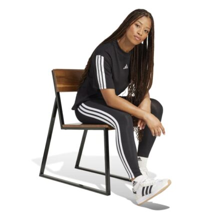 adidas Essentials Κολάν με 3-Ρήγες Βαμβακερό Μαύρο
