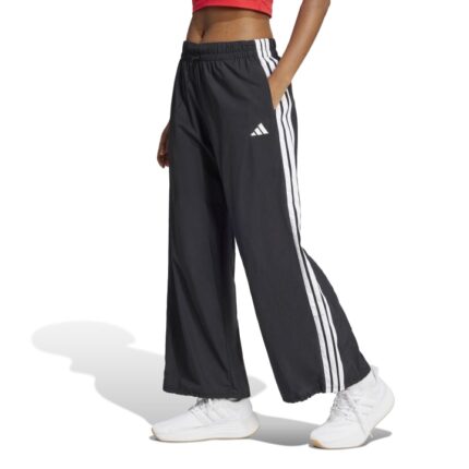 adidas Essentials 3-Stripes Lifestyle Woven Parachute Pants Γυναικείο Παντελόνι Μαύρο