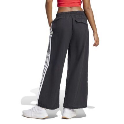 adidas Essentials 3-Stripes Lifestyle Woven Parachute Pants Γυναικείο Παντελόνι Μαύρο