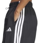 adidas Essentials 3-Stripes Lifestyle Woven Parachute Pants Γυναικείο Παντελόνι Μαύρο
