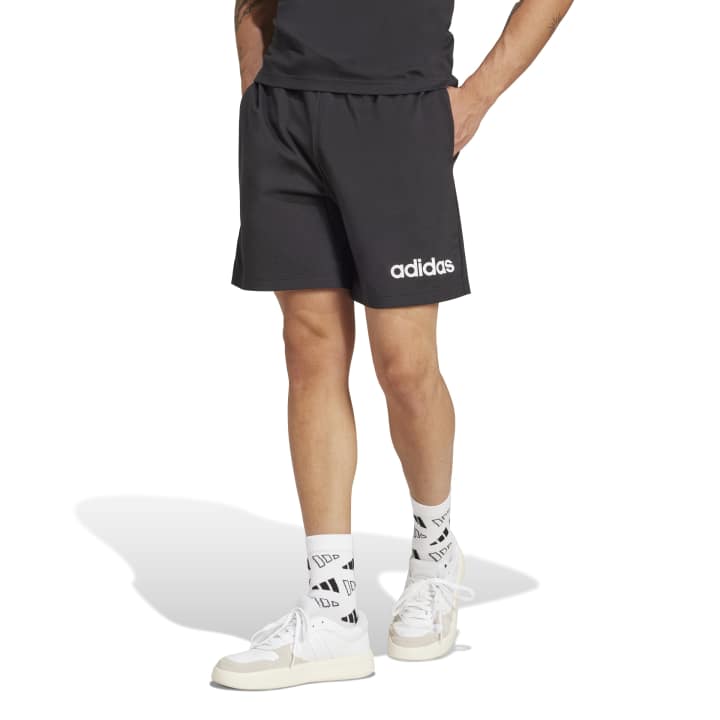 adidas Essentials Linear Single Jersey Shorts Ανδρική Βερμούδα Μαύρη