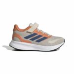 adidas Runfalcon 5 Shoes Kids Αθλητικά Παιδικά Παπούτσια Running με Σκρατς Μπεζ / Ποτοκαλί / Μπλε