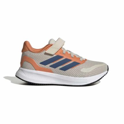 adidas Runfalcon 5 Shoes Kids Αθλητικά Παιδικά Παπούτσια Running με Σκρατς Μπεζ / Ποτοκαλί / Μπλε