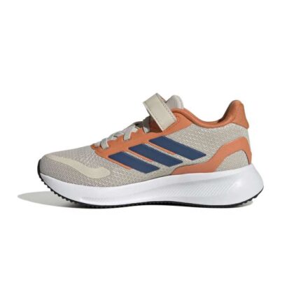 adidas Runfalcon 5 Shoes Kids Αθλητικά Παιδικά Παπούτσια Running με Σκρατς Μπεζ / Ποτοκαλί / Μπλε