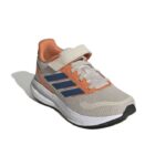 adidas Runfalcon 5 Shoes Kids Αθλητικά Παιδικά Παπούτσια Running με Σκρατς Μπεζ / Ποτοκαλί / Μπλε