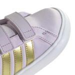 adidas x Disney Frozen Grand Court 3.0 Βρεφικά Sneakers με Σκρατς Μωβ