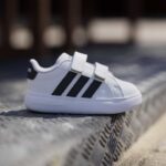 adidas Grand Court 3.0 Inf Βρεφικά Sneakers με Σκρατς Λευκά