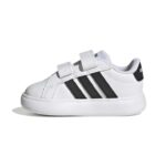 adidas Grand Court 3.0 Inf Βρεφικά Sneakers με Σκρατς Λευκά