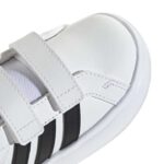 adidas Grand Court 3.0 Inf Βρεφικά Sneakers με Σκρατς Λευκά