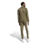 adidas Basic 3-Stripes Tricot Dayready Track Suit Ανδρικό Σετ Φόρμας Λαδί