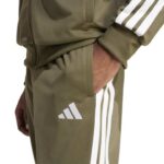 adidas Basic 3-Stripes Tricot Dayready Track Suit Ανδρικό Σετ Φόρμας Λαδί