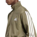 adidas Basic 3-Stripes Tricot Dayready Track Suit Ανδρικό Σετ Φόρμας Λαδί