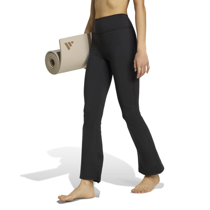 adidas All Me Essentials Flared Leggings Γυναικείο Κολάν Καμπάνα Μαύρο