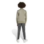 adidas Seasonal Essentials Tiberio 3-Stripes Tricot Track Suit Kids Παιδικό Σετ Λαδί / Γκρι