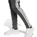 adidas Seasonal Essentials Tiberio 3-Stripes Tricot Track Suit Kids Παιδικό Σετ Λαδί / Γκρι