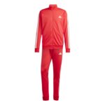 adidas Basic 3-Stripes Tricot Dayready Track Suit Ανδρικό Σετ Φόρμας Κόκκινο