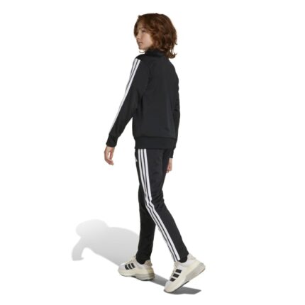 adidas Seasonal Essentials Tiberio 3-Stripes Tricot Track Suit Kids Παιδικό Σετ Φόρμας Μαύρο