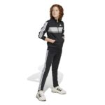 adidas Seasonal Essentials Tiberio 3-Stripes Tricot Track Suit Kids Παιδικό Σετ Φόρμας Μαύρο