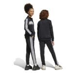 adidas Seasonal Essentials Tiberio 3-Stripes Tricot Track Suit Kids Παιδικό Σετ Φόρμας Μαύρο