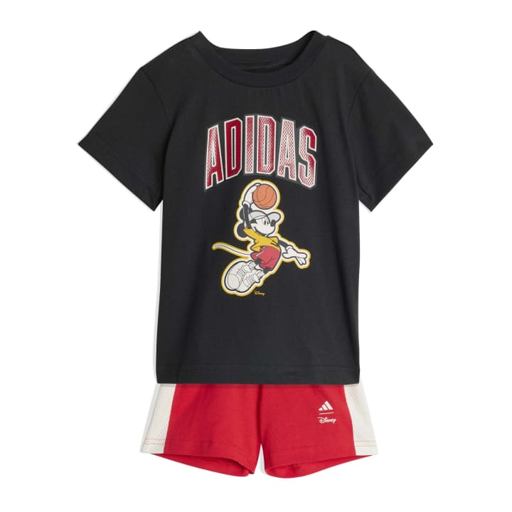 adidas x Disney Mickey Mouse T-Shirt Set Inf Βρεφικό Σετ Μαύρο / Κόκκινο