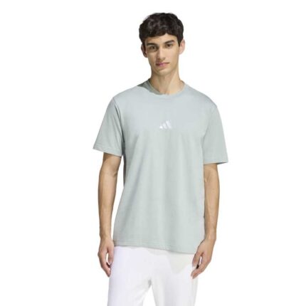 adidas Essentials Small Logo Single Jersey Tee Ανδρικό Κοντομάνικο Πράσινο Μέντας