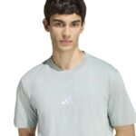 adidas Essentials Small Logo Single Jersey Tee Ανδρικό Κοντομάνικο Πράσινο Μέντας