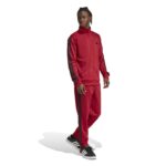 adidas Basic 3-Stripes Tricot Dayready Track Suit Ανδρικό Σετ Φόρμας Κόκκινο