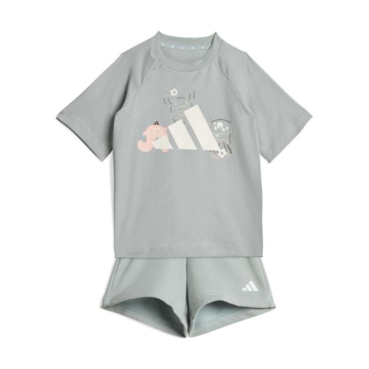 im_kc4614_1.jpg adidas Tiro_Nster T-Shirt Set Βρεφικό Σετ Πράσινο Μέντας