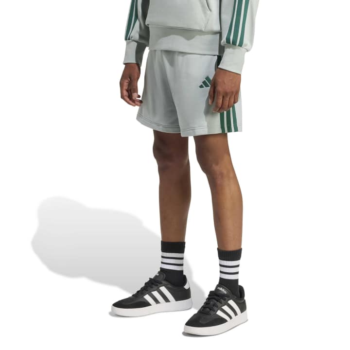 adidas Essential 3-Stripes French Terry Shorts Ανδρική Βερμούδα Πράσινο Μέντας