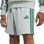 adidas Essential 3-Stripes French Terry Shorts Ανδρική Βερμούδα Πράσινο Μέντας