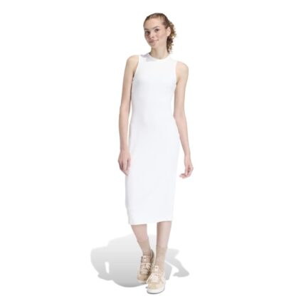 adidas All SZN Rib Dress Γυναικείο Φόρεμα Λευκό
