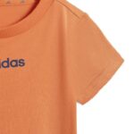 adidas Essentials Tee Set Kids Βρεφικό Σετ Πορτοκαλί / Μπλε