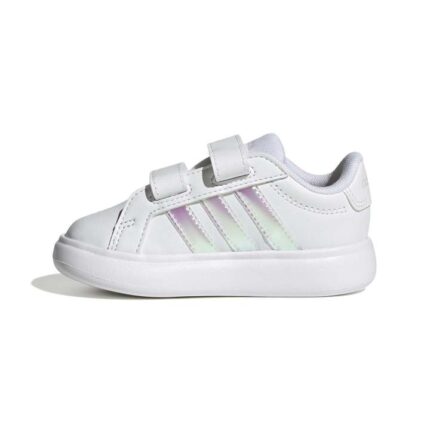 adidas Grand Court 3.0 Inf Βρεφικά Sneakers με Σκρατς Λευκά
