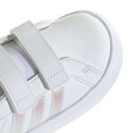 adidas Grand Court 3.0 Inf Βρεφικά Sneakers με Σκρατς Λευκά
