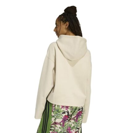 adidas X Farm Rio Hoodie Γυναικείο Φούτερ με Κουκούλα Μπεζ